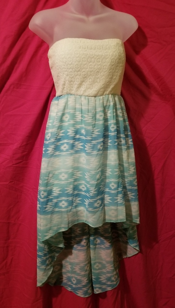 Strapless highlow dress